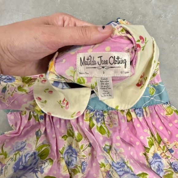 Vintage 90s y2k girls blue dress cottage core - Picture 4 of 6